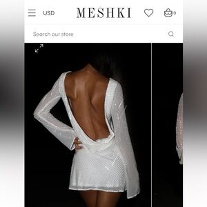 NALA
Sequin Mini Dress - White